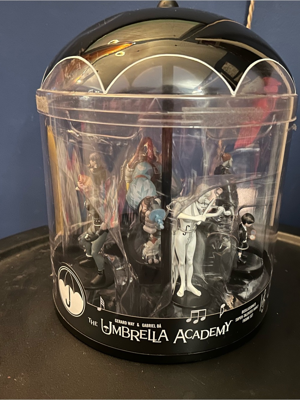 Black Collectible Figure Display